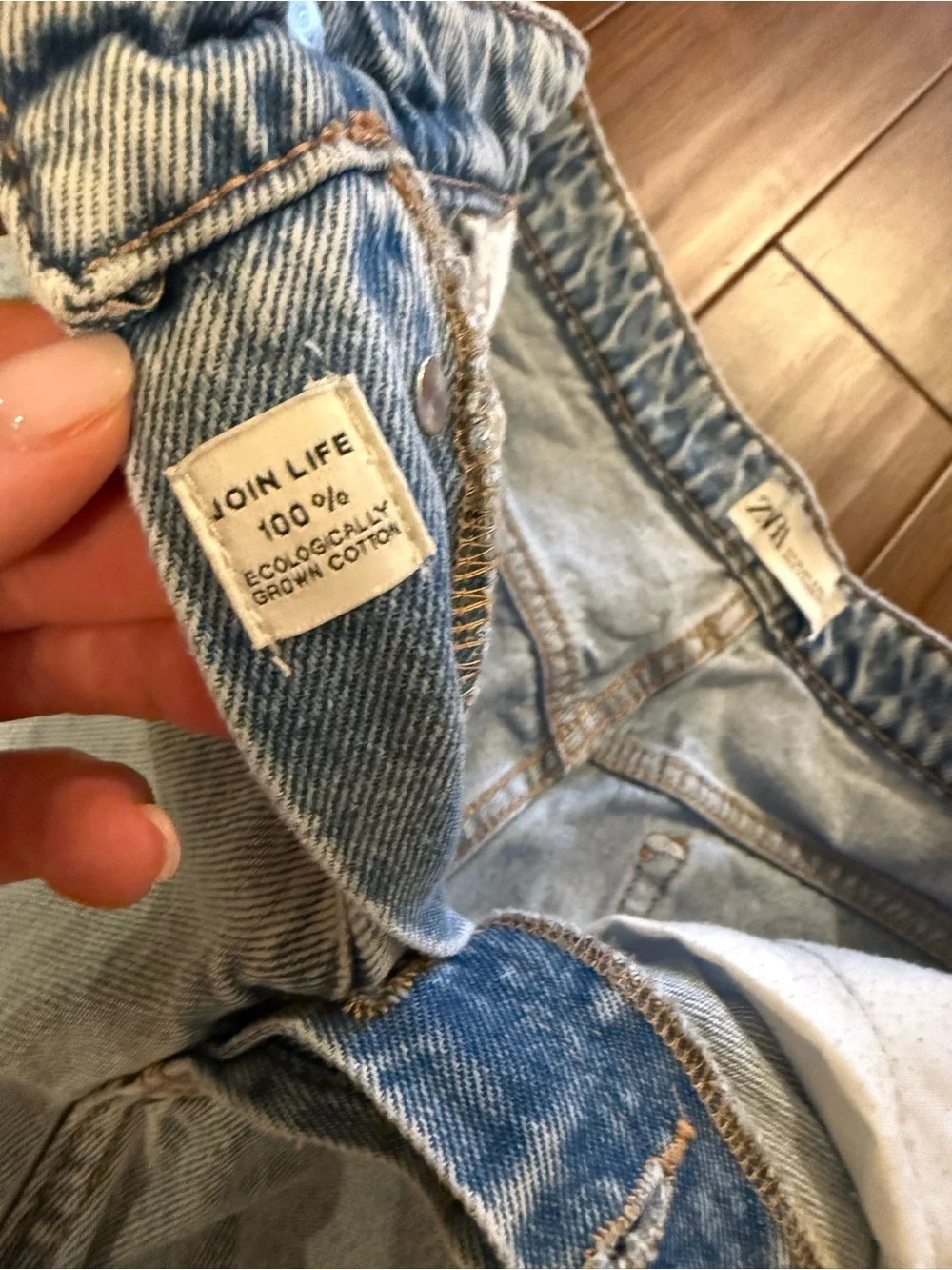 Zara Light Blue Denim Jean Shorts